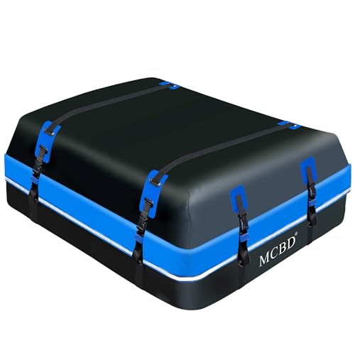 Soft-Shell Waterproof Rooftop Cargo Carrier, 21 Cubic Feet, with Straps and Storage Bag I12135