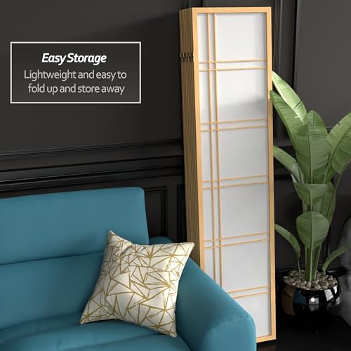 6 Panel Honey Room Divider D80902