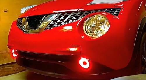 3-Inch Projector Fog Light Kit with Red LED Halo Ring X365459