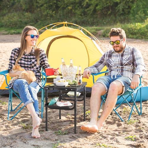 Folding Camping Table Small 2ft, Portable with Extra Space, Aluminum V581