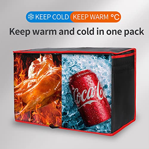 Insulated Food Delivery Bag Hot Cold Meal Carrier F1699