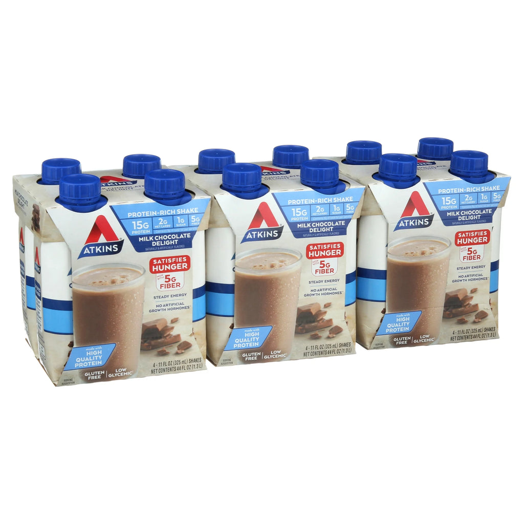Gluten Free Protein-Rich Shake, Milk Chocolate, Keto Friendly, 3/4ct Packs L37176
