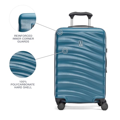 Hardside Expandable Carry-On Luggage with 8 Spinner Wheels and TSA Lock Q7052