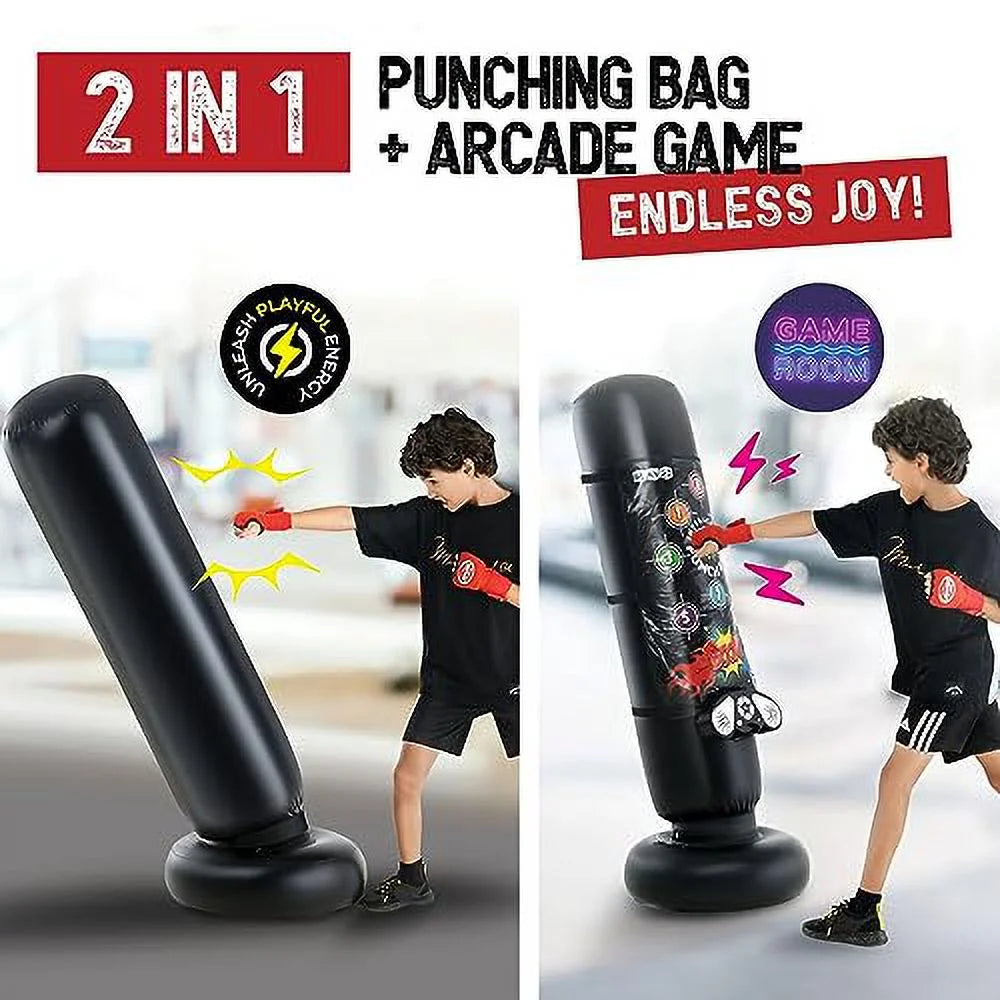 Punching Bag for Kids with Music, Lights, and Memory Game O10511