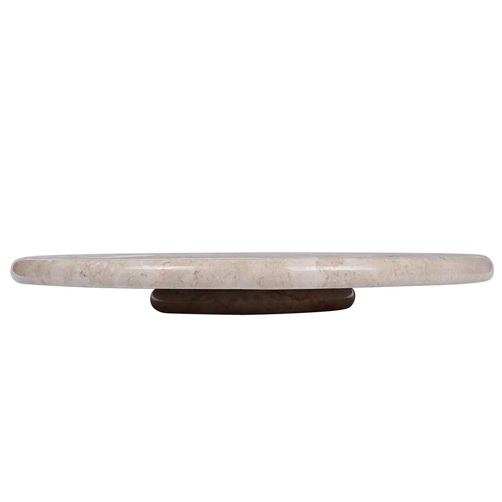 Natural Champagne Marble Lazy Susan Serving Board I402