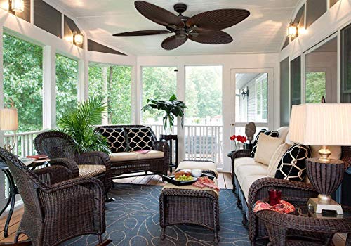 Tropical Indoor Outdoor Ceiling Fan with Light, 52 Inch L891408