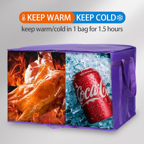 Insulated Food Delivery Bag Hot Cold Meal Carrier F1699