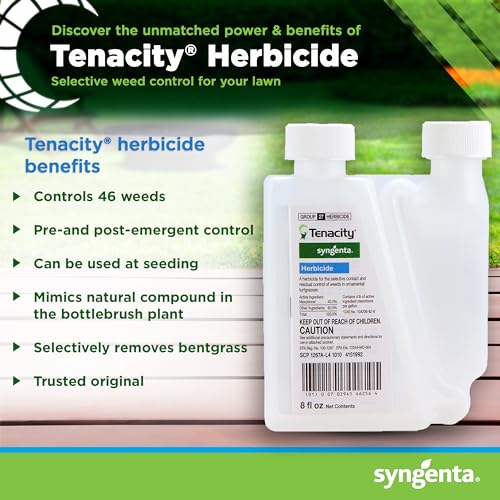 Tenacity Herbicide Pre-Emergent and Post-Emergent Weed Killer for Lawns, 8 oz G496