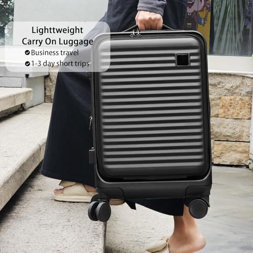 Expandable Hardside Carry-On Luggage with Spinner Wheels and TSA Lock Y87100