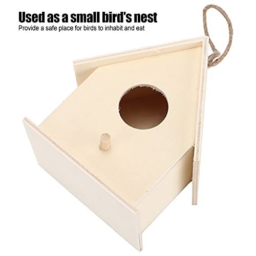 Small Hanging Wooden Bird House Kit for Kids DIY Outdoor Nest P34008