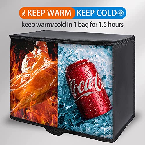 Insulated Food Delivery Bag Hot Cold Meal Carrier F1699