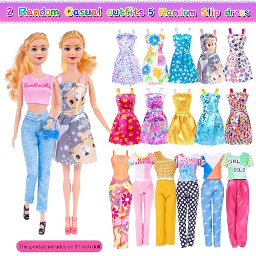 105 Pcs Doll and Closet Playset with Wardrobe and Accessories J440228