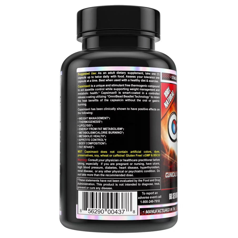 Capsimax Supplement 60 Servings, 100mg V Capsules B385