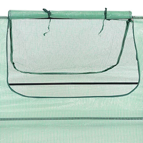 Outdoor Mini Greenhouse Tent with Steel Frame I875789