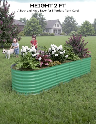 Galvanized Raised Garden Bed for Vegetables, Fruits and Flowers V33720