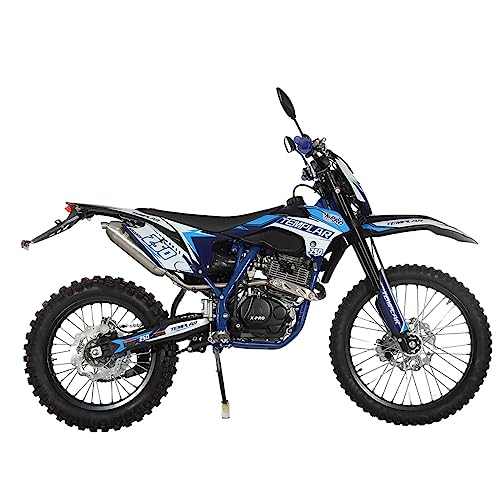 250cc Dirt Bike with 5-Speed Manual Transmission, Electric Start, 21"/18" Wheels X6079