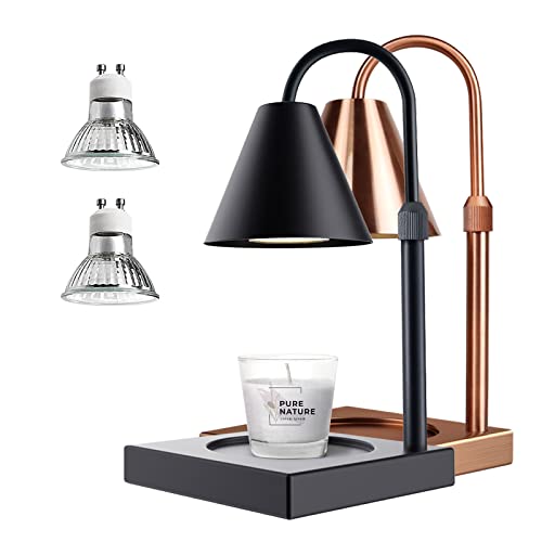Dimmable Metal Candle Warmer Lamp, Height Adjustable for Large Jars T149