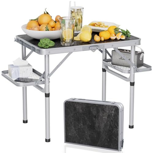 Folding Camping Table Small 2ft, Portable with Extra Space, Aluminum V581