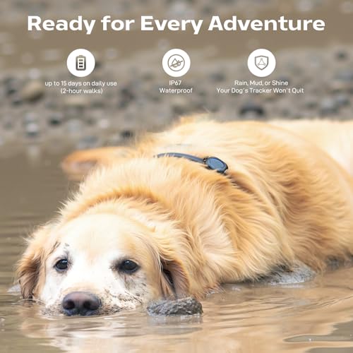 Outdoor GPS Dog Tracker for No-Signal Areas, Real-Time Pet Locator for Hiking and Camping W2444