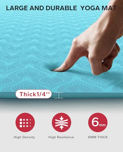 Extra Large Yoga Mat Non-Slip for Home Workouts B4152