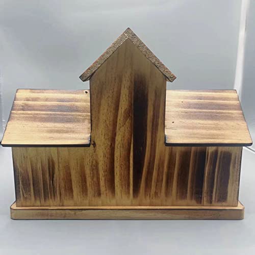 Handmade Wooden Bird House for Outdoor Backyard Decor Q128