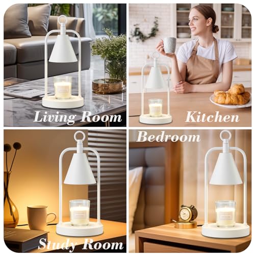 Candle Warmer Lamp with Timer, Dimmable Wax Melter for Home Decor Q251247