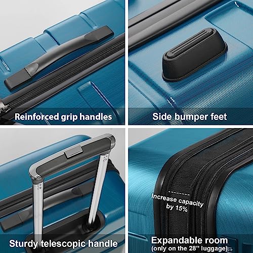 PC+ABS Spinner Suitcase with TSA Lock, 20/24/28 Inch Carry-On E252731