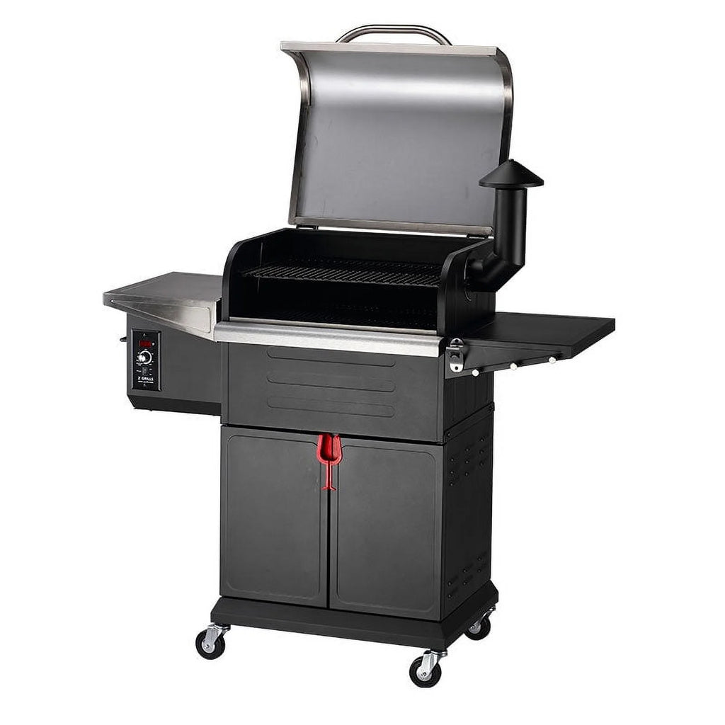 Wood Pellet Grill Smoker with PID Technology, 572 sq in Cooking Area for Outdoor BBQ Q7178