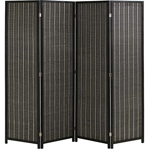 Bamboo Room Divider 6 Panel Folding Privacy Screen for Home H37149