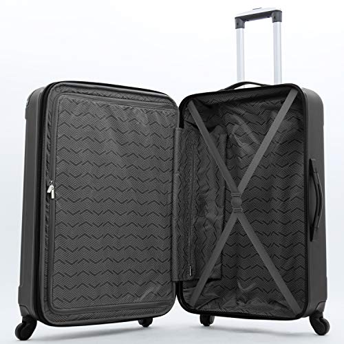 Hardside Luggage 4-Piece Set, Black D65508