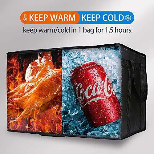 Insulated Food Delivery Bag Hot Cold Meal Carrier F1699