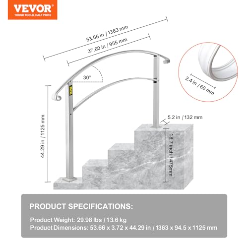 Adjustable Metal Handrail for Outdoor Steps O796