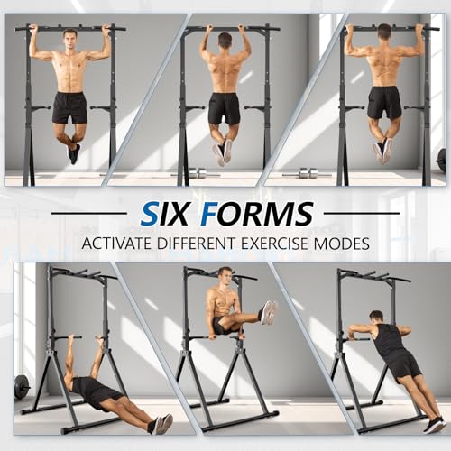 Pull Up Bar Dip Station for Home Gym Strength Training C855