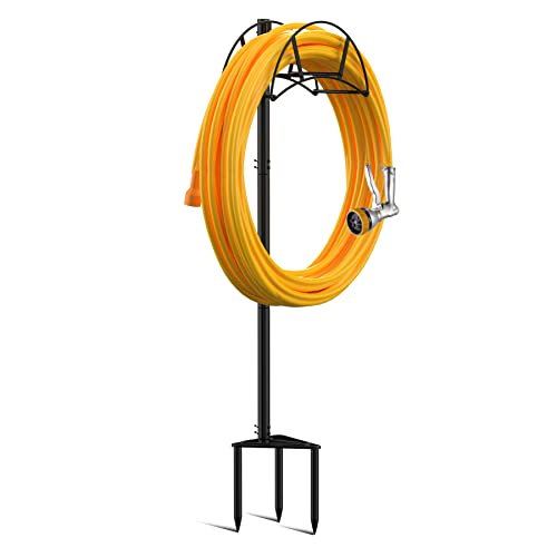 Metal Garden Hose Holder Stake, Freestanding, Heavy Duty H23236