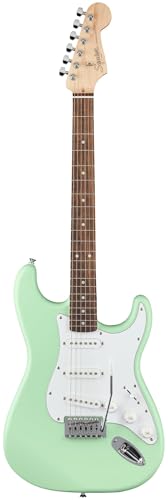 Stratocaster Electric Guitar Bundle with Amplifier, Gig Bag, Strap, Cable, Picks, and DVD F102