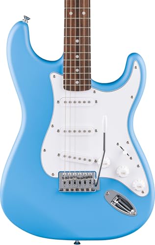 Stratocaster Electric Guitar Bundle with Amplifier, Gig Bag, Strap, Cable, Picks, and DVD F102