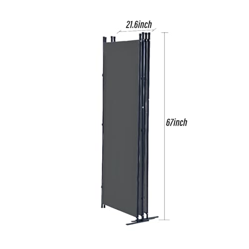 Room Divider, 6-Panel Folding Privacy Screen, Freestanding Partition G607