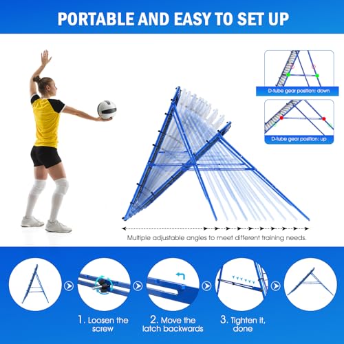 Volleyball Baseball Softball Rebounder Net for Backyard Training R2731