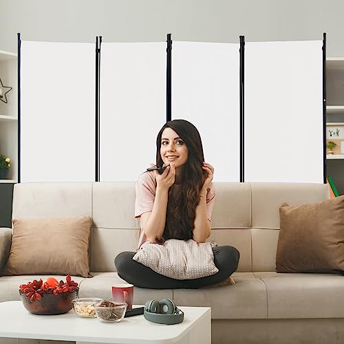 Room Divider, 6-Panel Folding Privacy Screen, Freestanding Partition G607