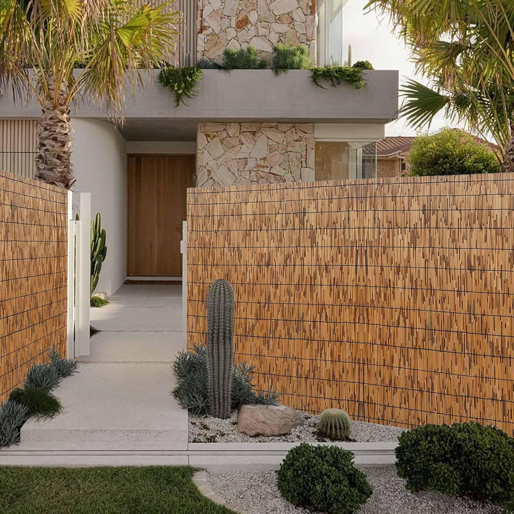 Bamboo Fencing Roll 2x10ft Outdoor Privacy Garden Fence L99329