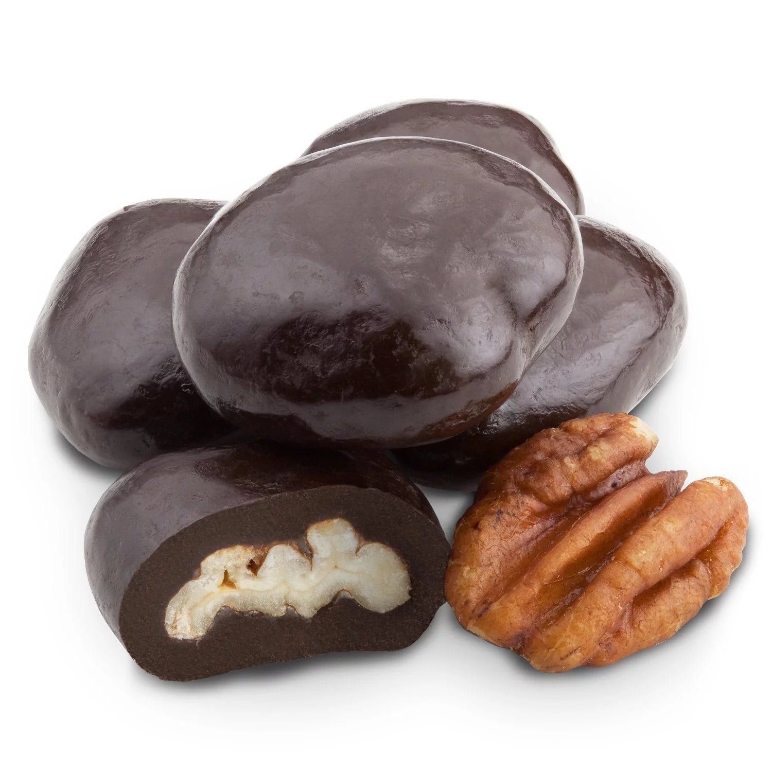 Dark Chocolate Covered Pecans (1 LB)