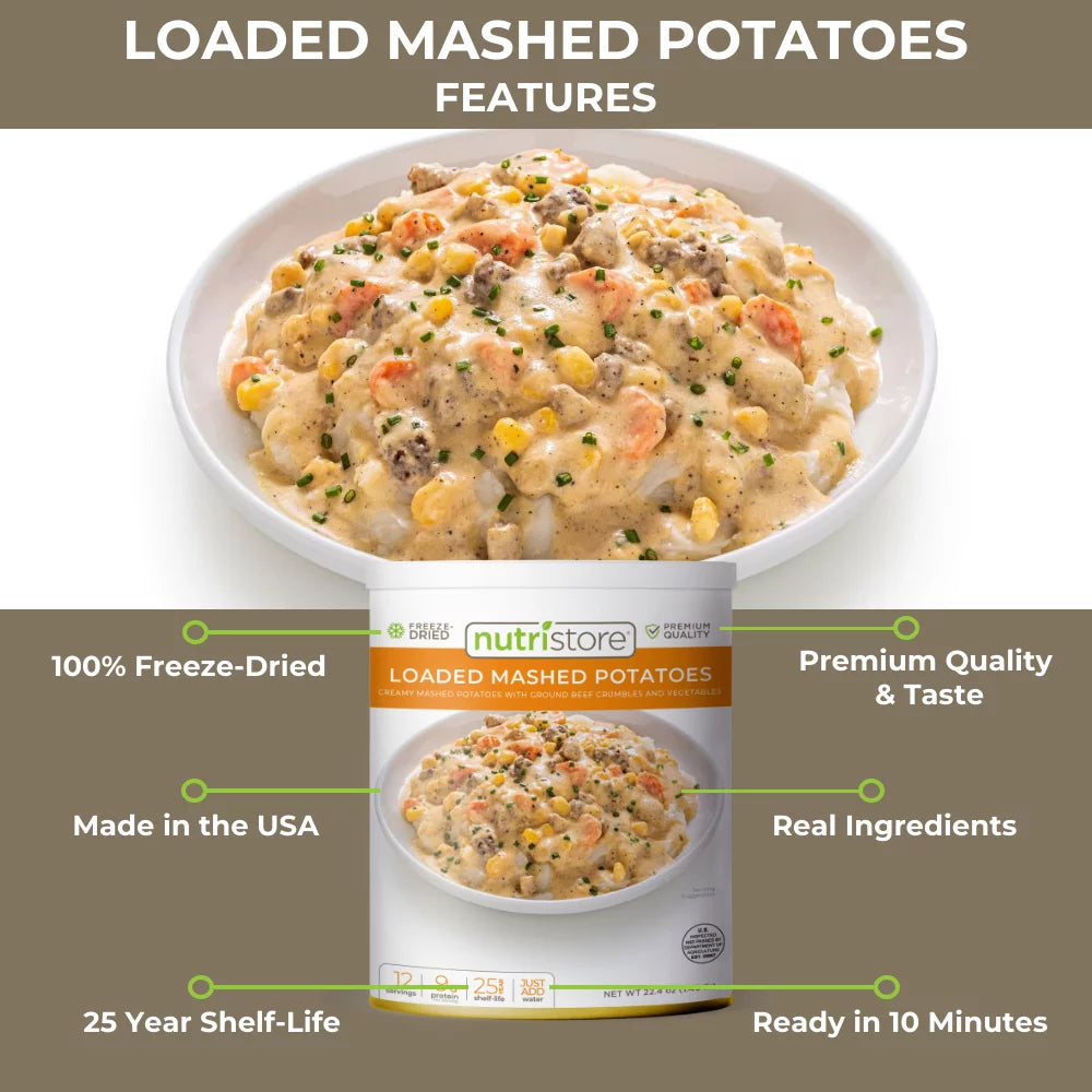 Freeze-Dried Loaded Mashed Potatoes, No. 10 Can S501909