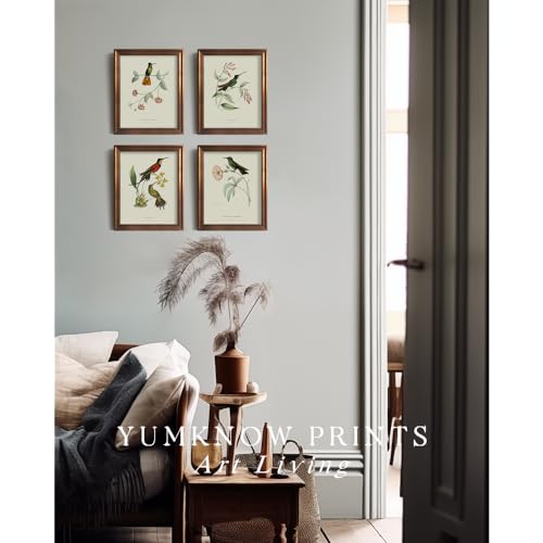 Botanical Bird Wall Art Poster for Bedroom Bathroom E29177