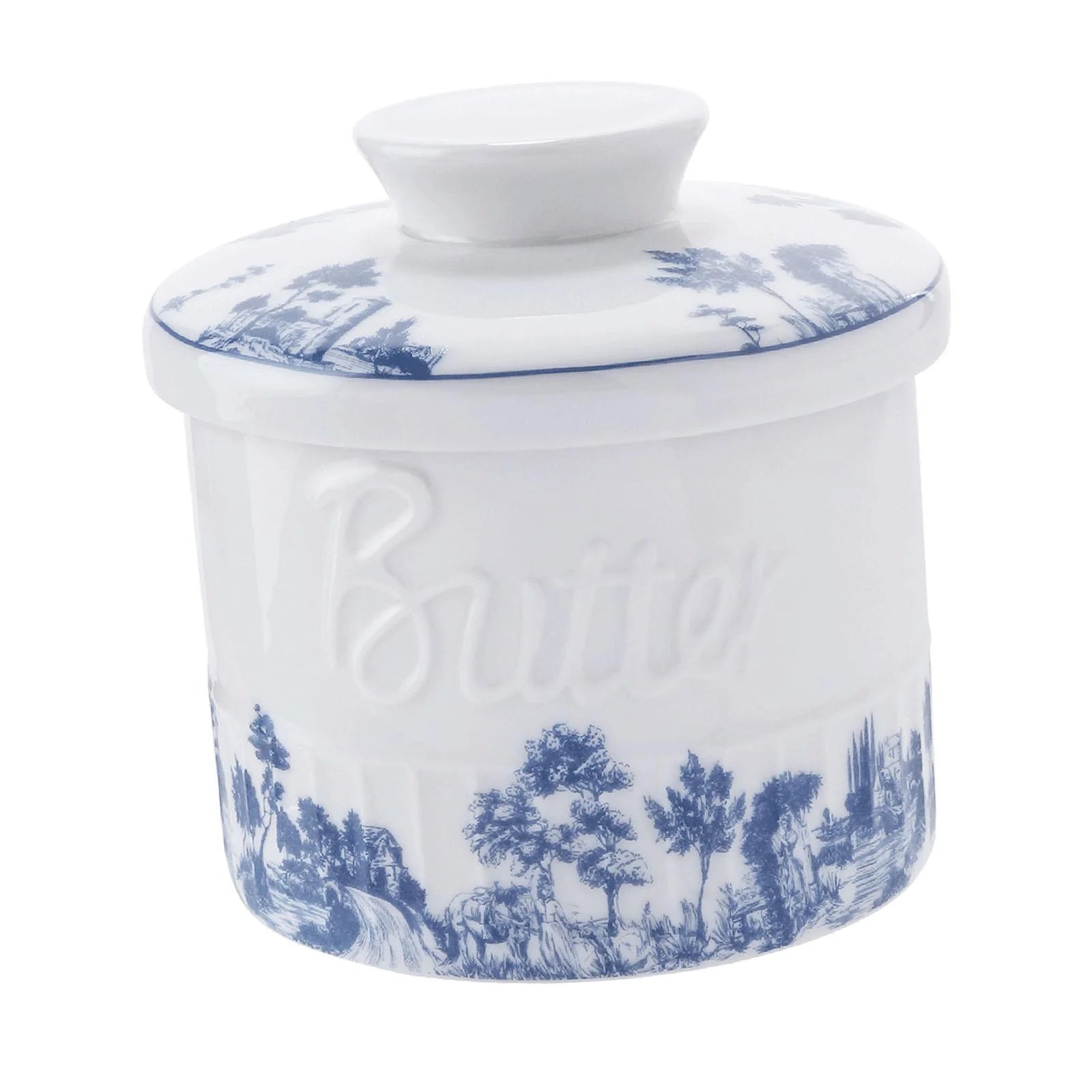 Butter Crock with Lid for Soft Butter, Durable Butter Container O10277