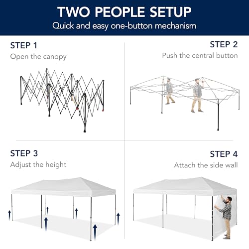 10x20 Party Tent, Waterproof Outdoor Canopy with Sidewalls S901683