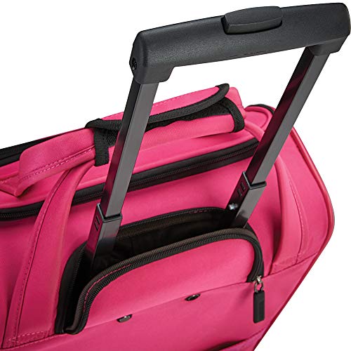 Softside Luggage with Spinner Wheels, Pink Q125