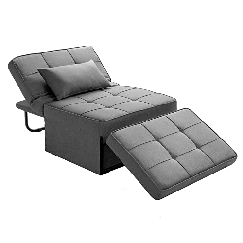 Folding Sofa Bed with Adjustable Backrest, Dark Grey Q8430