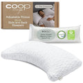 Adjustable Queen Bed Pillow, Cross Cut Memory Foam, Medium Firm for Side and Back Sleepers O458