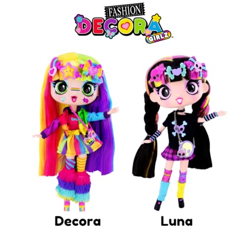 Decora Fashion Dolls 11 inches, Set of 2 with Clothes & Accessories E70915