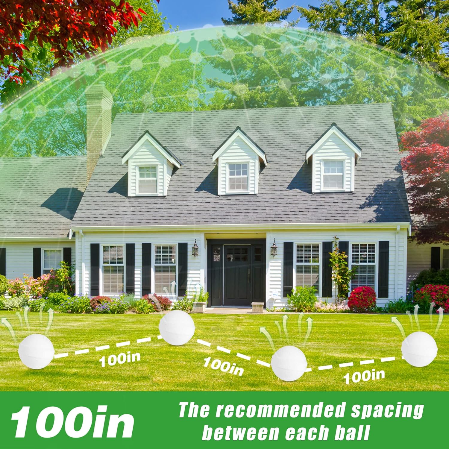 24 Pack Deer Repellent for Yard, Fence, Plants, Trees, Garden L487055